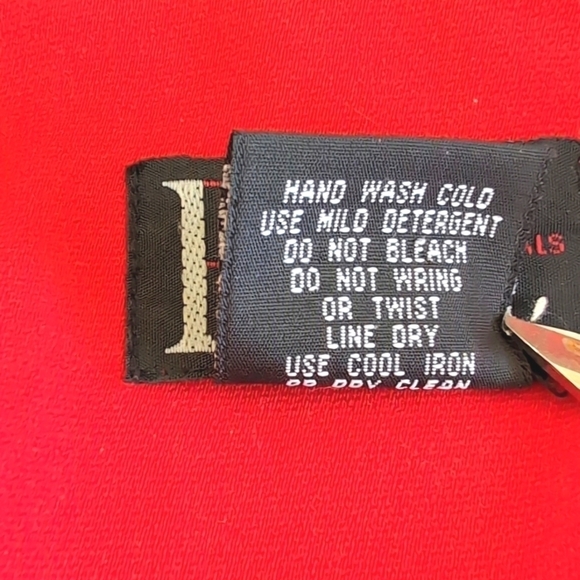 R & K Originals Red Black Trim Open front Jacket Size 10 - Picture 5 of 7